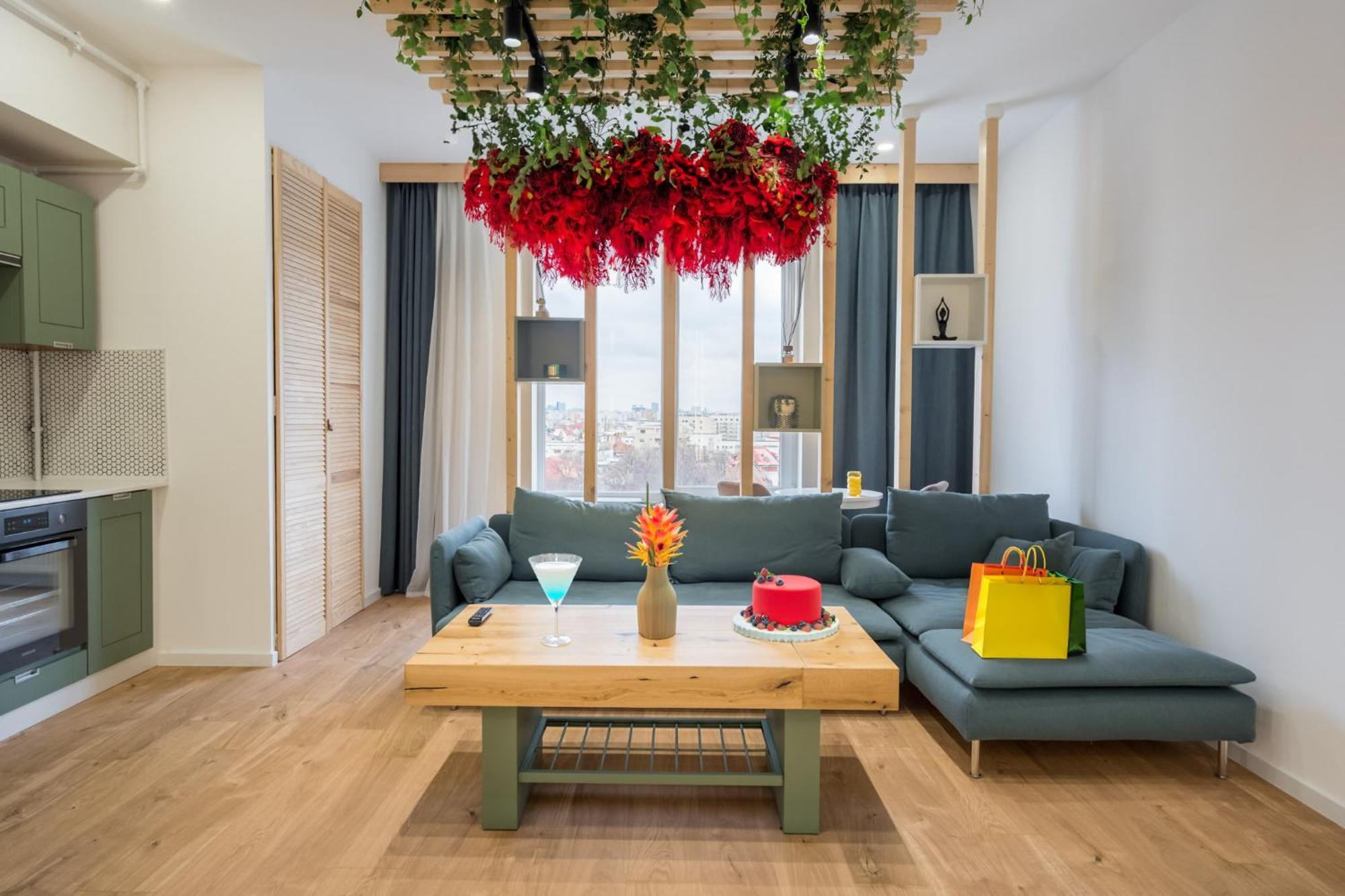 Jungle Escape - Luxe 1-Br Haven In Bucharest Appartement Buitenkant foto